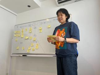デフアカデミーに入社して半年の小林さん。初参加ながらも、たくさん現場での様子や想いをシェアをしてくれました！